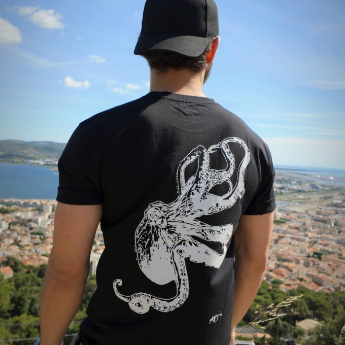 T-SHIRT POULPE NOIR