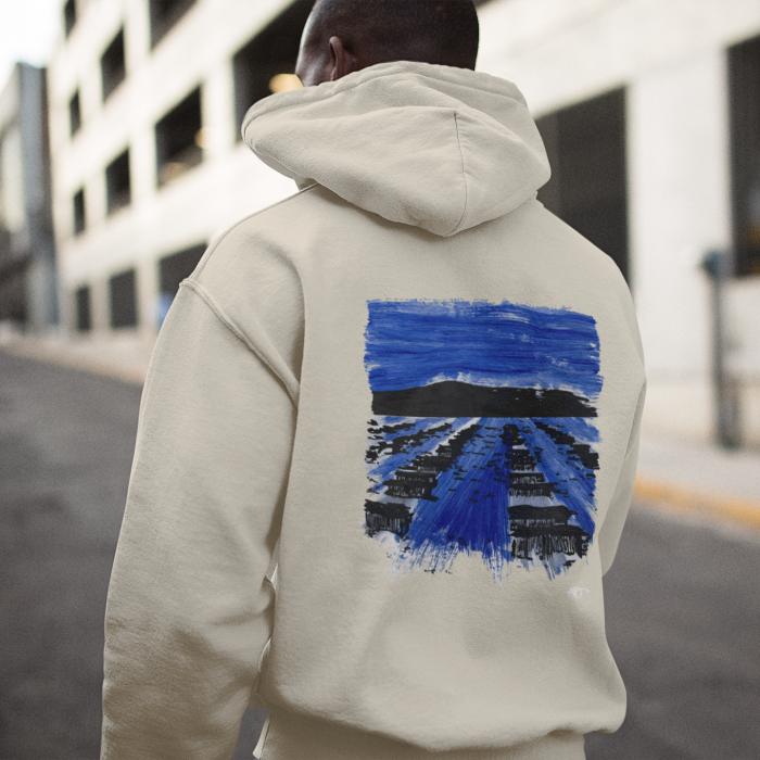 SWEAT A CAPUCHE ETANG BEIGE