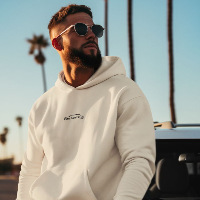 SWEAT A CAPUCHE BEIGE