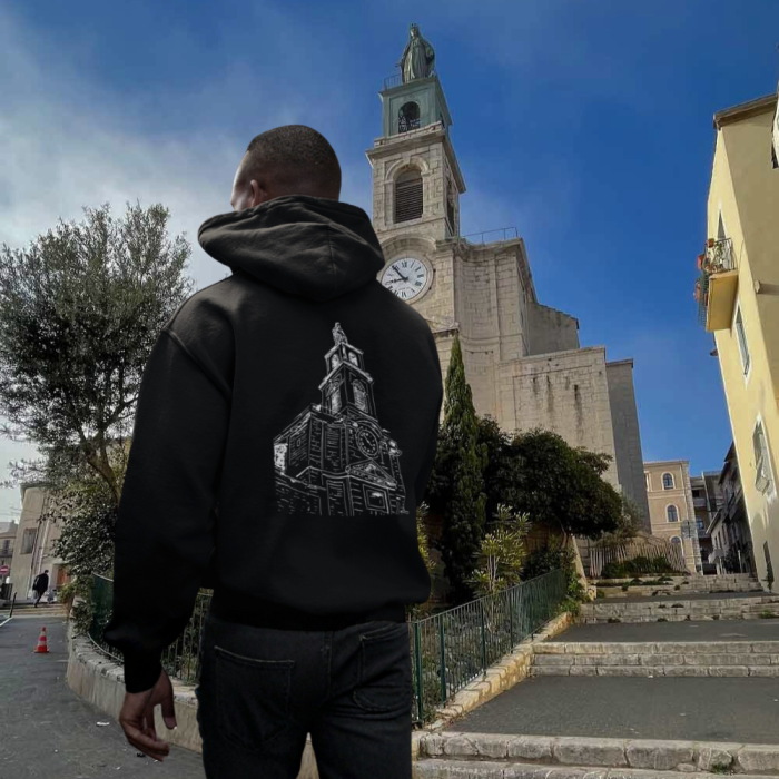 SWEAT A CAPUCHE ST LOUIS NOIR