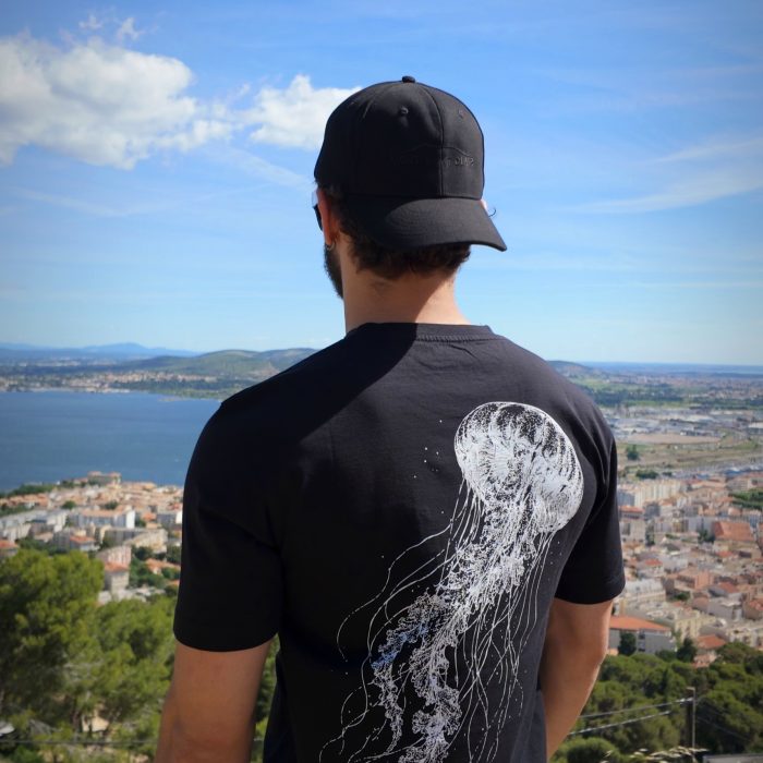 T-shirt Méduse Noir