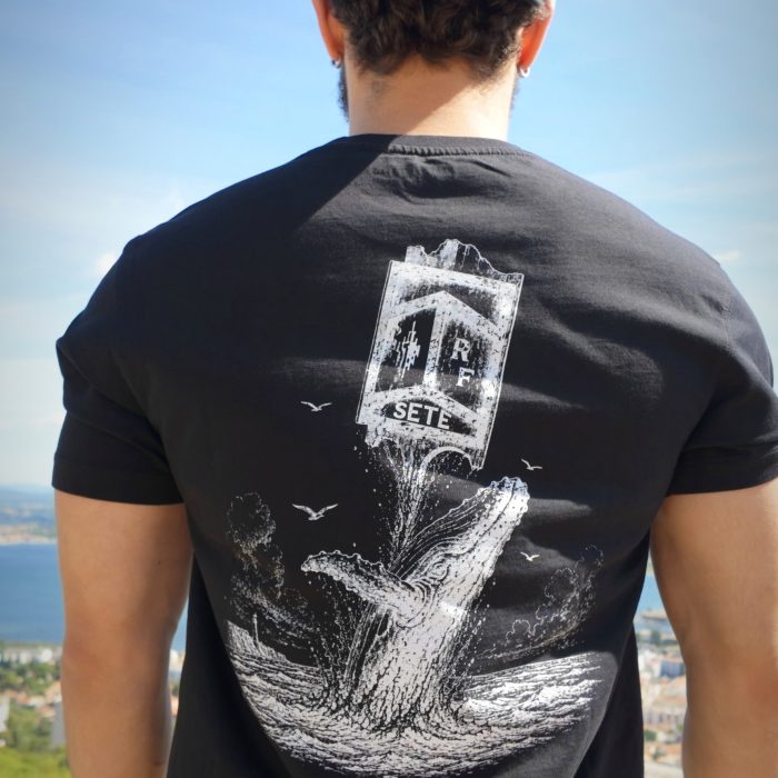 T-shirt Baleine et Pavois Noir